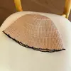 Sombrero de Pescador Transpirable de Punto Hueco Colorido Estilo Coreano para Mujer, Sombrero de Cubo con Visera para el Sol al Aire Libre en Verano Que Hace que la Cara Parezca Más Pequeña