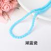 Accesorios de joyería para bricolaje, pulsera hecha a mano con cuentas, 32 cuentas de tierra con superficie cortada, cuentas sueltas de cristal de jade.