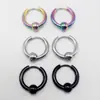 Pendientes de Aro de Acero Inoxidable de Alta Gama de Moda Europeos y Americanos, Pendientes Sencillos de Acero de Titanio Electrochapado, Pendientes a Juego, Clavos Versátiles