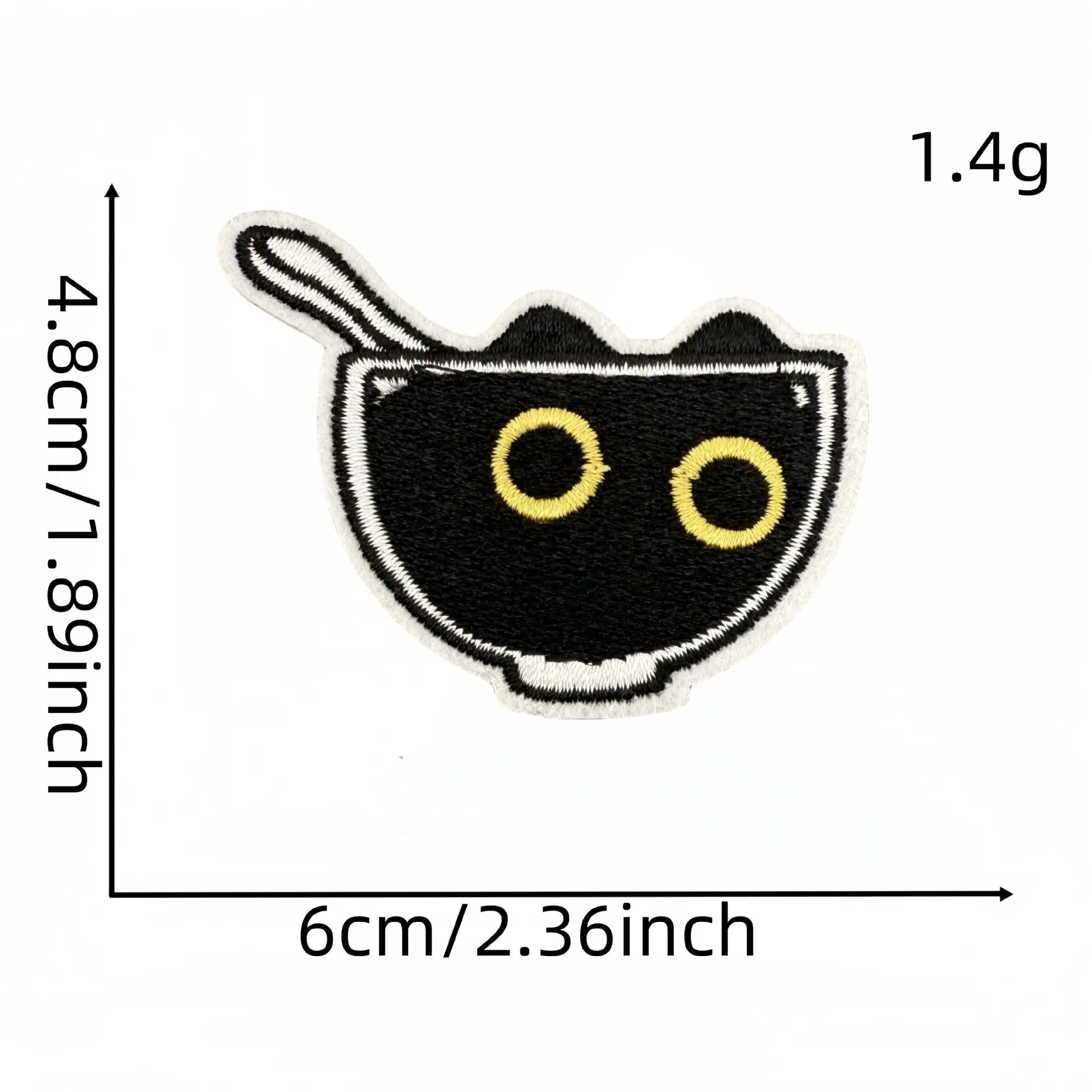 黑猫布贴6#