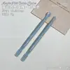 Empurrador de Aço para Nail Art, Removedor de Esmalte Descartável com Duas Pontas, Empurrador de Cutícula de Unha, Removedor de Esmalte Esfoliante, Ferramenta de Manicure para Nail Art