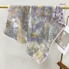 Pañuelo de Cuello Verde Menta Estilo Mambo Retro, Pañuelo Cuadrado con Ambiente de Principios de Primavera, Modelo Nuevo 2026, Accesorio de Bufanda de Alta Gama