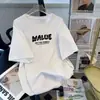 Camiseta de manga corta de estilo americano moderna para hombre, cuello redondo de verano, versátil casual, nuevo estilo 2025, marca de moda, camiseta holgada estilo Hong Kong