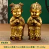 Adornos Artesanales de Latón de Niños y Niñas Dorados, un Par de Niños y Niñas, Decoración del Hogar, Regalos de Boda