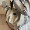 Bolso de Hombro Casual Retro Americano Gran Capacidad Plisado Personalidad Bolso Cruzado de Calle de Moda para Viajes Cotidianos para Mujer