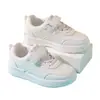 Zapatos Infantiles de Empujar Hacia Atrás Tenis Blancos para Niños Nuevos Primavera y Otoño 2026 Zapatos Deportivos Infantiles Zapatos para Niñas Tenis de Estudiante B