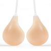 Parche de Silicona Fino Invisible con Forma de Cuchara para el Pecho con Tirante de Hombro Sujetador Push-Up para Prevenir la Expansión, Escote Profundo, Sin Marcas y Anticaída