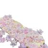 Tiktok nuevo Mabe gradiente soporte de flores de seis pétalos simulación de hojas de árbol flor DIY decorativo accesorios de joyería hechos a mano