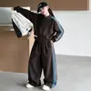 Conjunto de outfit de otoño para niñas 2026 nueva chaqueta corta elegante para niñas mayores conjunto casual coreano de primavera y otoño de dos piezas