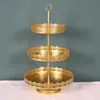 Suporte de Bolo de Ferro Forjado Europeu Adereços de Casamento Bandeja de Bolo Prato de Bolo de Pé Alto Ornamento de Mesa de Sobremesa Suporte de Bolo de Ferro Forjado