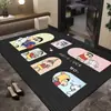 Felpudo de Crayon Shin-chan, felpudo de entrada negro de alta calidad, duradero y antideslizante, alfombra de entrada estilo caricatura