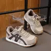 Zapatos Casuales de Moda para Niños para Primavera, Otoño e Invierno, Zapatos Deportivos para Niños, Suela Suave Transpirable, Zapatos de Entrenamiento Retro Versátiles Casuales para Niñas