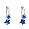 Brincos Elegantes de Estrela Azul com Design de Nicho, com uma Vibração Fresca e Doce, Acessórios de Orelha Exquisitos, Modernos e Únicos para Mulheres