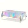 Mantel de Mesa con Láser Transfronterizo, Mantel Decorativo Atmosférico, Desechable a Prueba de Aceite e Impermeable, Fiesta de Cumpleaños Festiva, Fiesta Festiva