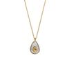 Collar de Titanio con Concha Blanca de Aguacate de Lujo Ligero de Nicho para Mujer con un Toque de Alta Gama, Chapado en Oro de 18 Quilates, Gargantilla de Estilo Natural y Fresco