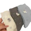 Calcetines Bordados de Primavera y Verano para Cachorros y Gatitos, Calcetines Absorbentes de Sudor y Antibacterianos para Mujer, Calcetines Lindos de Color Sólido con Lazo Dulce de Media Pantorrilla