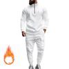 Ropa de Hombre Transfronteriza de Otoño e Invierno Amazon Nuevo Traje de Pantalón Overol de Terciopelo Cálido Casual Americano para Hombre con Cremallera