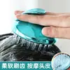 Escova de Shampoo Transparente de Cristal Ferramenta de Massagem para o Couro Cabeludo Raspador de Cabeça Doméstico Pente de Shampoo Escova de Massagem para Limpeza da Cabeça