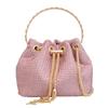 Bolso de mujer, estilo nicho, tipo mensajero, con cadena de diamantes a juego, bolso de cubo portátil, bolso de noche de moda transfronteriza