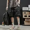 250526001Pantalones Cortos de Trabajo de Verano para Hombre, Pantalones Cortos de Cinco Puntos Estilo Montaña, Pantalones Cortos Casuales de Secado Rápido con Sensación de Hielo para Jóvenes