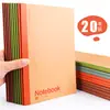 Paquete de 20 Cuadernos, Papelería para Estudiantes Universitarios, Cuadernos de Ejercicios A5 Espesos Tapa Blanda, Cuadernos Sencillos para Oficina