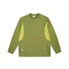 Camiseta de Manga Longa Rumeng Coolmax Fio Original Proteção Solar Secagem Rápida Cor Fria Color Block para Homens e Mulheres Top Esportivo que Absorve a Umidade
