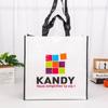 Bolsa de plástico portátil impermeable, tejida a mano, de polipropileno, de piel de serpiente, de gran capacidad, laminada, personalizada.