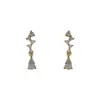 Pendientes Sencillos Estilo Coreano Mini Largos con Colgante de Cielo Estrellado Gota de Agua para Mujer Pendientes Franceses de Diamante Roto Zirconia Gota de Agua para Mujer