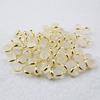 Accesorios de silicona anticaída Pendientes Tapones universales de goma transparente Tapones para los oídos de bala dorados y plateados Tapones para los oídos de metal