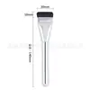 Brocha para mascarilla ultra delgada de una línea, cabeza plana, sin costuras, fácil de limpiar, corrector para piel desnuda impecable, brocha de silicona ligera y duradera para principiantes