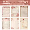 Papel de Material para Historias Retro Serie de Horarios Diario Vintage Material para Manualidades Base de Papel para Decoración 30 Hojas en 6 Diseños