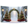 2025 Nuevo Fondo de Tela Banner de Navidad Decoraciones para Fiestas Festivas Banner Decoración Escena Fabricante Suministro