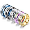 Anel masculino europeu e americano de primavera personalizado de aço titânio quente decoração metal fosco superfície larga anel que não desbota atacado