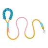 Guia de Passeio para Cachorro ao Ar Livre, Cor Macaron Dopamina de Alta Estética, Corda Grossa de Nylon de Grau de Escalada, Com Gancho para Saquinho de Fezes, Pegador de Espuma Confortável, 1,5m/2m Opcional para Todas as Raças