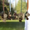 Campanillas de Viento Naturales Hechas a Mano con Cáscara de Fruta, Sonajeros Manuales de Cáscara de Fruta para Alivio del Estrés, Llaveros, Colgantes para Bolsas, Adornos Colgantes para Coche al por Mayor