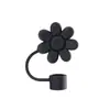 Tapa de Silicona de Grado Alimenticio para Popote Transfronteriza con Diseño de Flor de Ciruelo Adecuada para Popotes Stanley, Juego de Tapas de Enchufe a Prueba de Fugas 10 mm