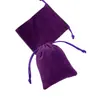Bolsas de cordón multicolores de cuero sintético para empaque de joyería, Bolsas protectoras para anillos y aretes, Bolsas para empaque de regalos