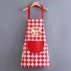 Avental de Novo Estilo para Uso na Cozinha, Impermeável e à Prova de Óleo, Design de Desenho Animado de Ano Novo, Adequado para Restaurantes, Culinária e Trabalho, Avental Resistente a Manchas