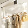 Colgador de Puerta de Metal con Forma de Ola para Dormitorio, Colgador de Ropa para Puerta sin Taladro, Organizador y Estante para Colgar Ropa en la Puerta del Hogar