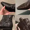 Nuevas botas Chelsea retro ultrasuaves para mujer, botas vaqueras estilo western con tacón grueso y corte en V, botas ajustadas plisadas, botines de punta fina con corte en V