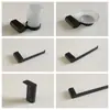 Comercio Exterior Transfronterizo Aleación de Zinc Negro Acero Inoxidable Juego de Accesorios para Baño Juego de Toallero Barra para Toallas Juego de Seis Piezas
