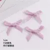 Mancha de 1 cm Color Puro Terciopelo Lazo Accesorios Hechos a Mano DIY Accesorios para el Cabello Ropa de Terciopelo Accesorios Decorativos de Flocado