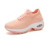 Zapatos Casuales de Mujer con Parte Superior Tejida de Vuelo de Nuevo Estilo de Primavera y Verano, Zapatos de Balanceo de Moda, Zapatos con Cámara de Aire, Zapatos Perezosos de Suela Gruesa