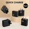 Carregador Digital Multi-Porta 65W Carregamento Rápido Inteligente Cabeça de Carregamento Dual-Porta A+C Adequado para Apple e Huawei Atacado Transfronteiriço