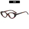 Elegantes Gafas de Sol Estilo Coreano con Montura Pequeña Ojo de Gato, Versátiles y con Estilo para Fotografía Callejera, Gafas de Sol con Protección UV para Mujer, Gafas con Tachuelas de Flecha