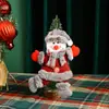 Decoraciones Navideñas Colgantes para Árbol de Navidad Muñecos de Tela Navideños Colgantes Muñeco de Papá Noel Muñeco de Muñeco de Nieve Colgantes Pequeños