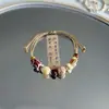 Jingdezhen Navidad Cerámica Cuerda Trenzada Pulsera Animales de Dibujos Animados Cuerda de Mano Joyería al por Mayor para Atracciones Turísticas Nicho Lujo Ligero