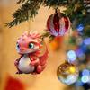 Nuevo colgante navideño transfronterizo colgante de coche de bebé dragón de dibujos animados colgante Decoraciones navideñas adornos colgantes para árbol de Navidad