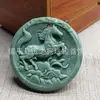 Colgante de Caballo de Jade Natural Verde de Guizhou al por Mayor, Accesorio Hanfu, Colgante de Jade Caballo del Zodiaco