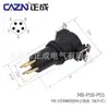 Zhengcheng M8Smd Conector Smd 3 4D5B6 Núcleo Socket de 8 Pines Conector Hembra de Reflujo Tipo de Interfaz de Plástico